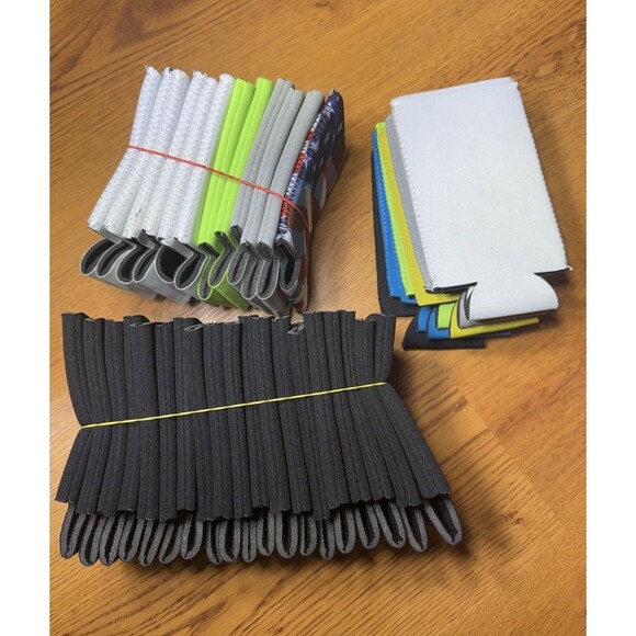 Can Koozie Blanks Variety Lot 40 Pieces Standard & Slim, 10oz 12oz Huggie Coozie - Picture 1 of 5